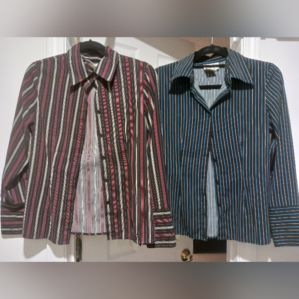 Fred David Striped Button Down Shirts - image 5